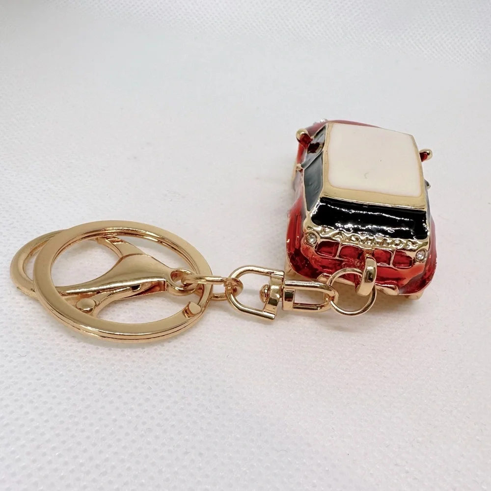 New Red Mini Cooper Car Bag charm keychain